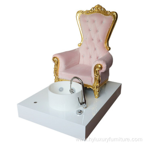 2021 pipeless portable pink luxury throne spa pedicure chair with massage